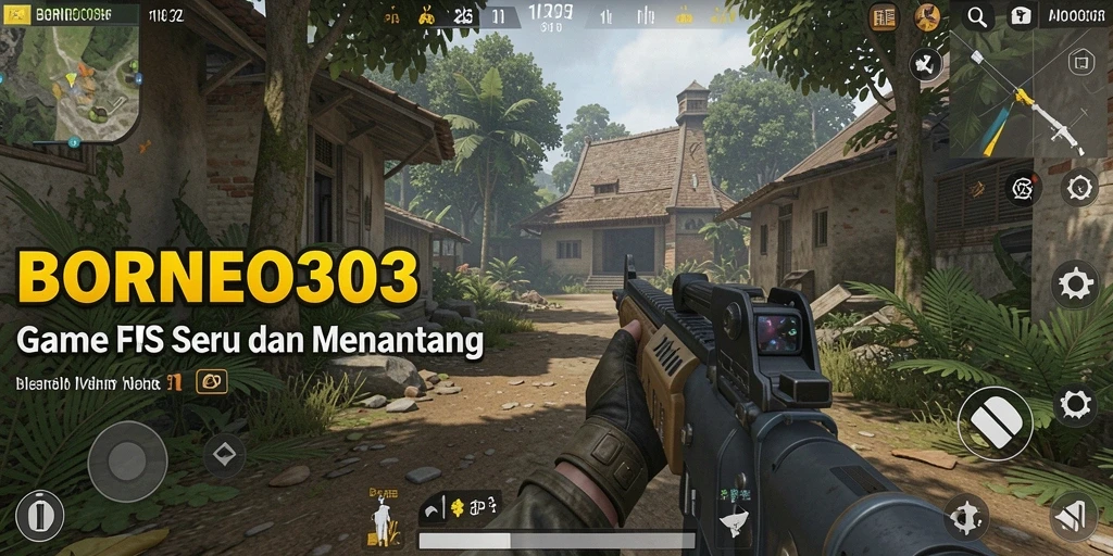 Tangkapan layar dari gameplay menegangkan di <strong>BORNEO303</strong> yang menunjukkan aksi tembak-menembak.