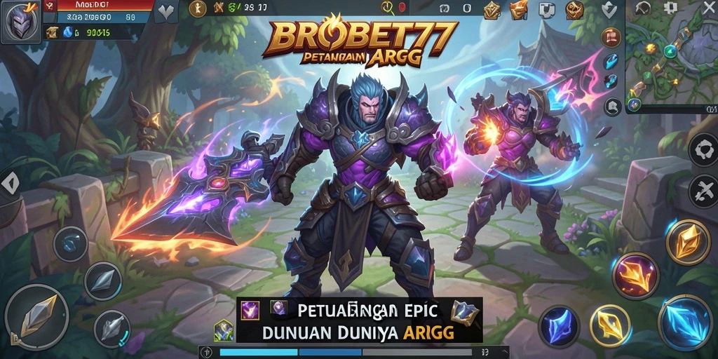 Tampilan screenshot gameplay yang menampilkan pertarungan seru di BROBET77.