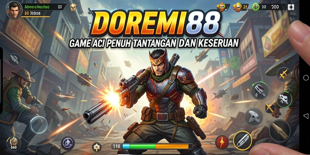 Tangkapan layar DOREMI88 menampilkan aksi seru dalam pertarungan.