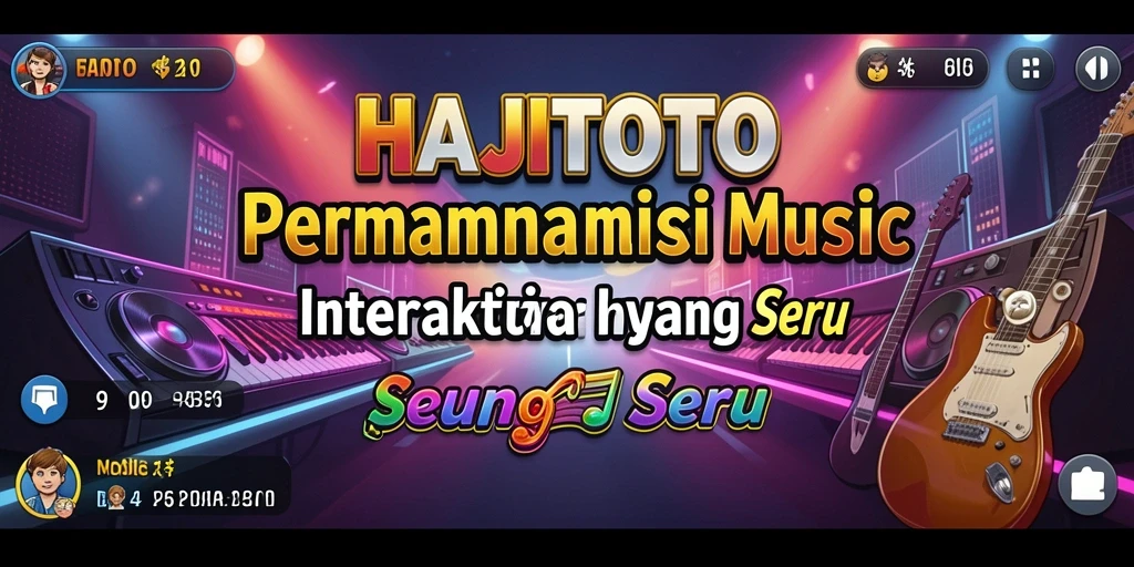 Screenshot gameplay HAJITOTO menampilkan momen seru saat bermain musik.