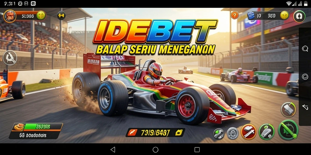 Tampilan gameplay IDEBET yang menegangkan dan cepat.