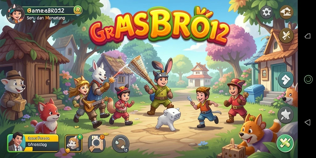 Tampilan gameplay interaktif dan menantang dari MASBRO12.
