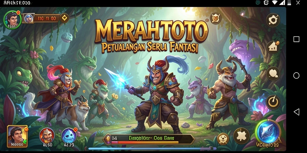 Screenshot permainan MERAHTOTO menampilkan aksi seru dalam petualangan.