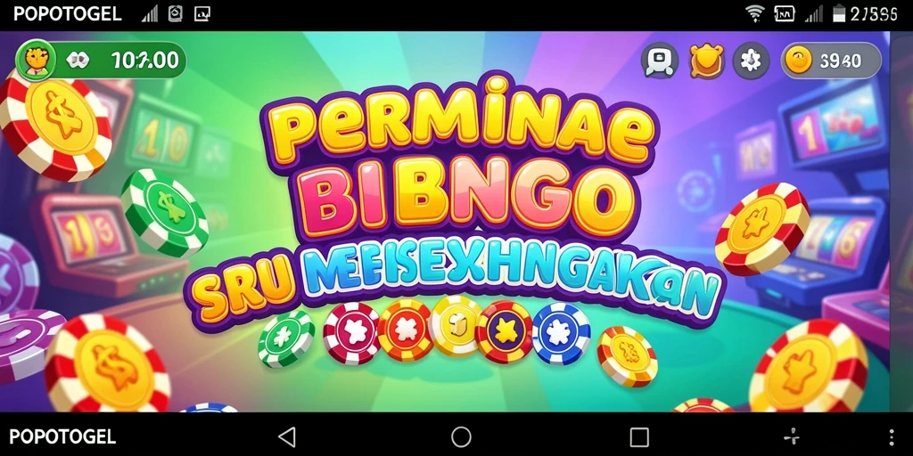 Tampilan gameplay seru dalam aplikasi Bingo POPOTOGEL.