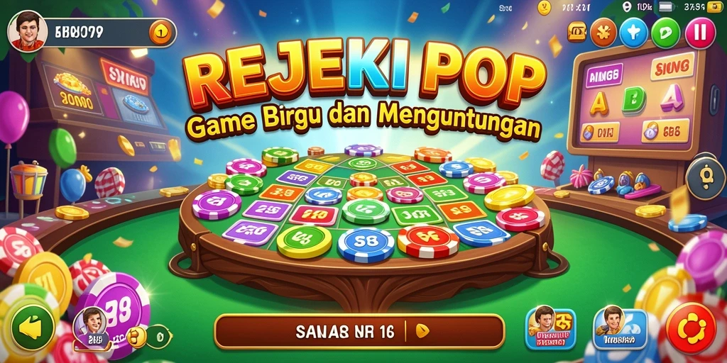 Tampilan gameplay REJEKIPOP yang seru dan interaktif.