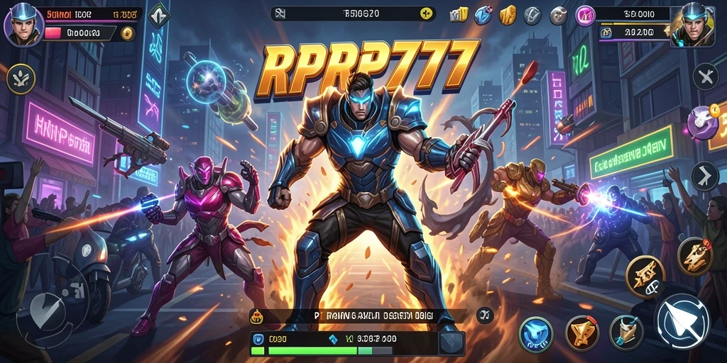 Screenshot RPRP777 menunjukkan aksi mendebarkan dan grafis yang luar biasa.